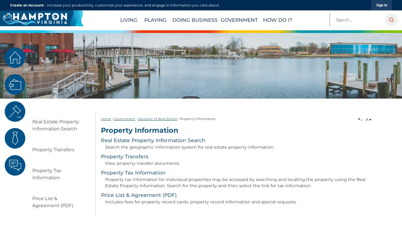 Property Information | Hampton, VA - Official Website